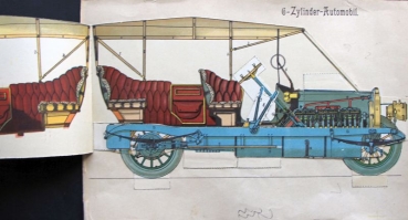 Sectional Model 6 Cylindre Automobile 1910 (4871)
